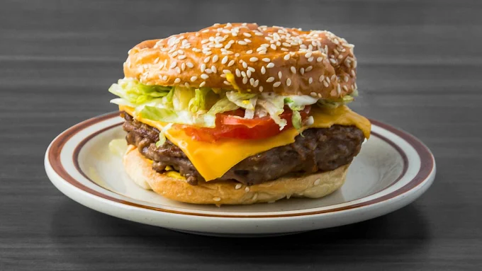 Classic Beef Burger Halal juicy 100% halal beef patty The Kolachi Kitchen Winnipeg
